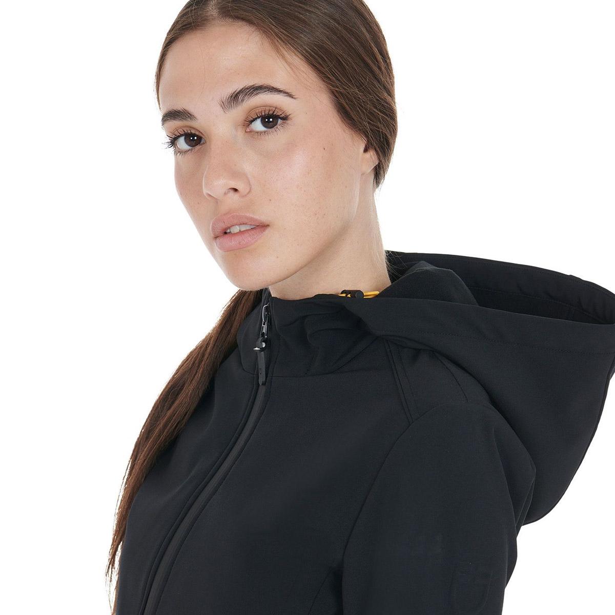 Softshell donna full zip Equestro 09AMA-ETW00059 BLACK EQUESTRO 