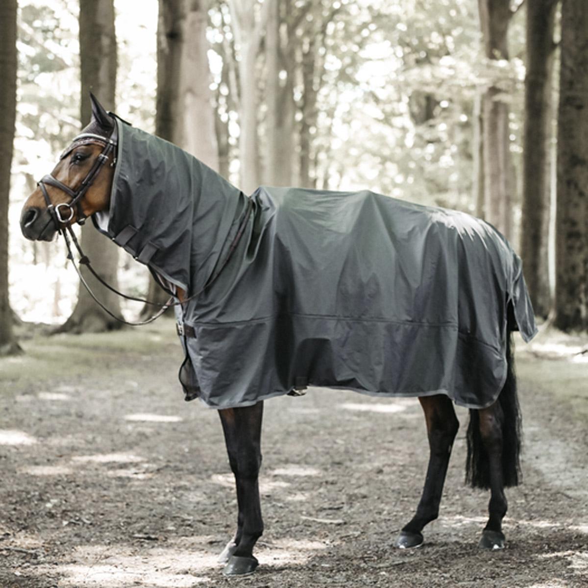 KENTUCKY COPERTA IMPERMEABILE CON COLLO MOD.HURRICAN Grigio coperta per cavallo 09KT52116 DARK GREY KENTUCKY 