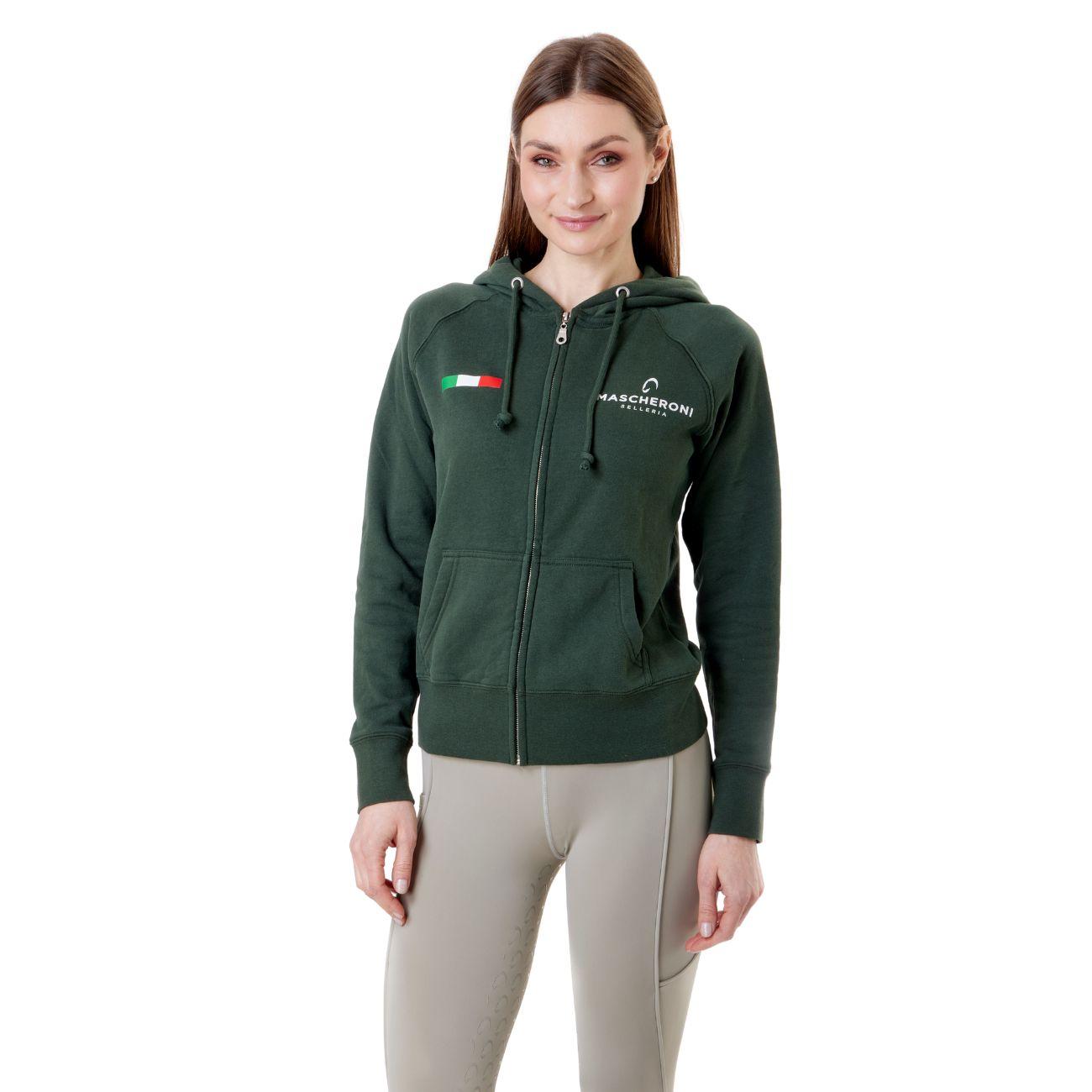 Felpa Da Donna Claim Mascheroni 09MACLAIMD VERDE MASCHERONI SELLERIA 