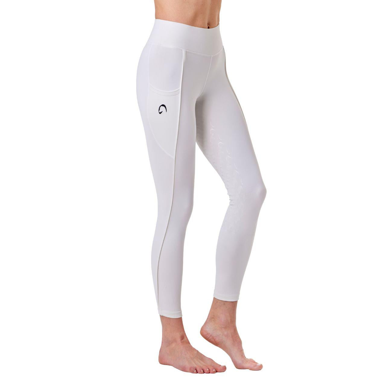 Leggings Da Donna Full Grip Piazza Di Siena Mascheroni Bianco/Nero 30MA-PIAZZADISIENA WHITE/BLACK MASCHERONI SELLERIA 