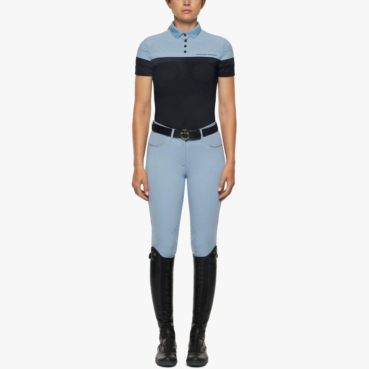 POLO DONNA MEZZA MANICA TESSUTO JERSEY 09TC-POD294JF022 AZZURRO BLU CAVALLERIA TOSCANA