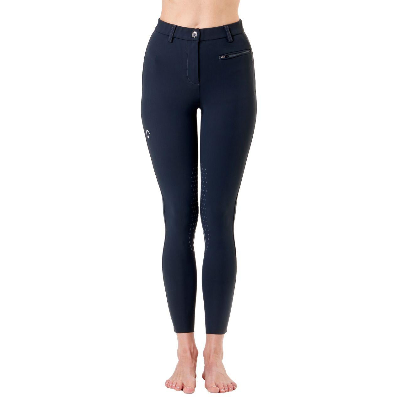Pantalone Da Equitazione Da Donna Half Grip Parigi Mascheroni Blu 09MA-05PARIGI 342BLU MASCHERONI SELLERIA 