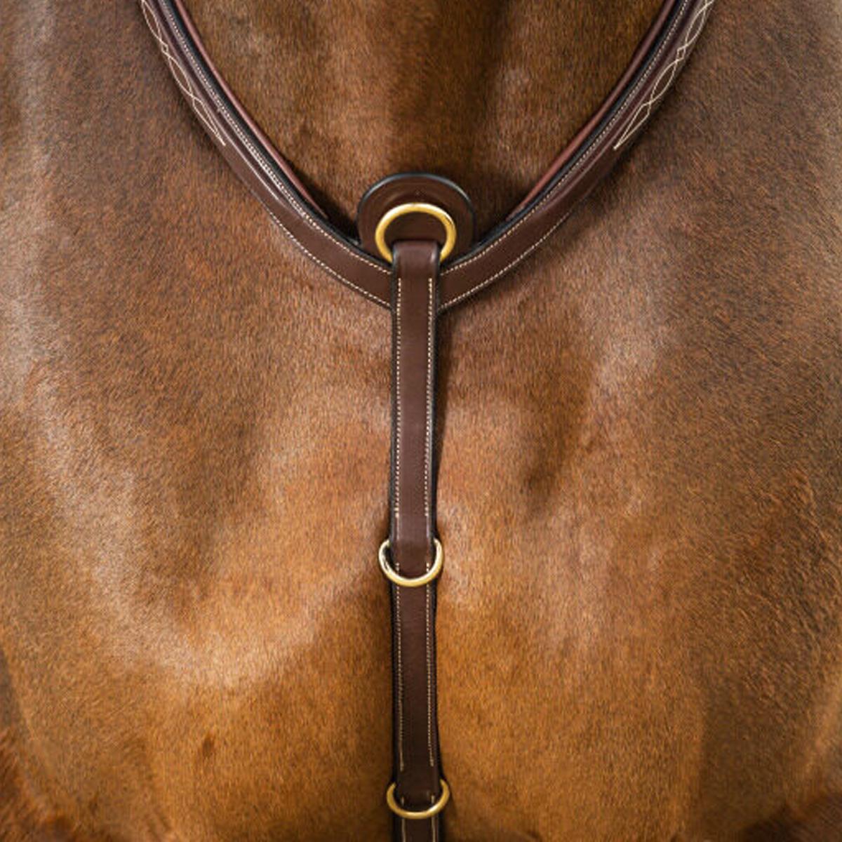 PETTORALE IN CUOIO A Y CON PONTE CLASSIC COLLECTION DY06D BROWN DY'ON