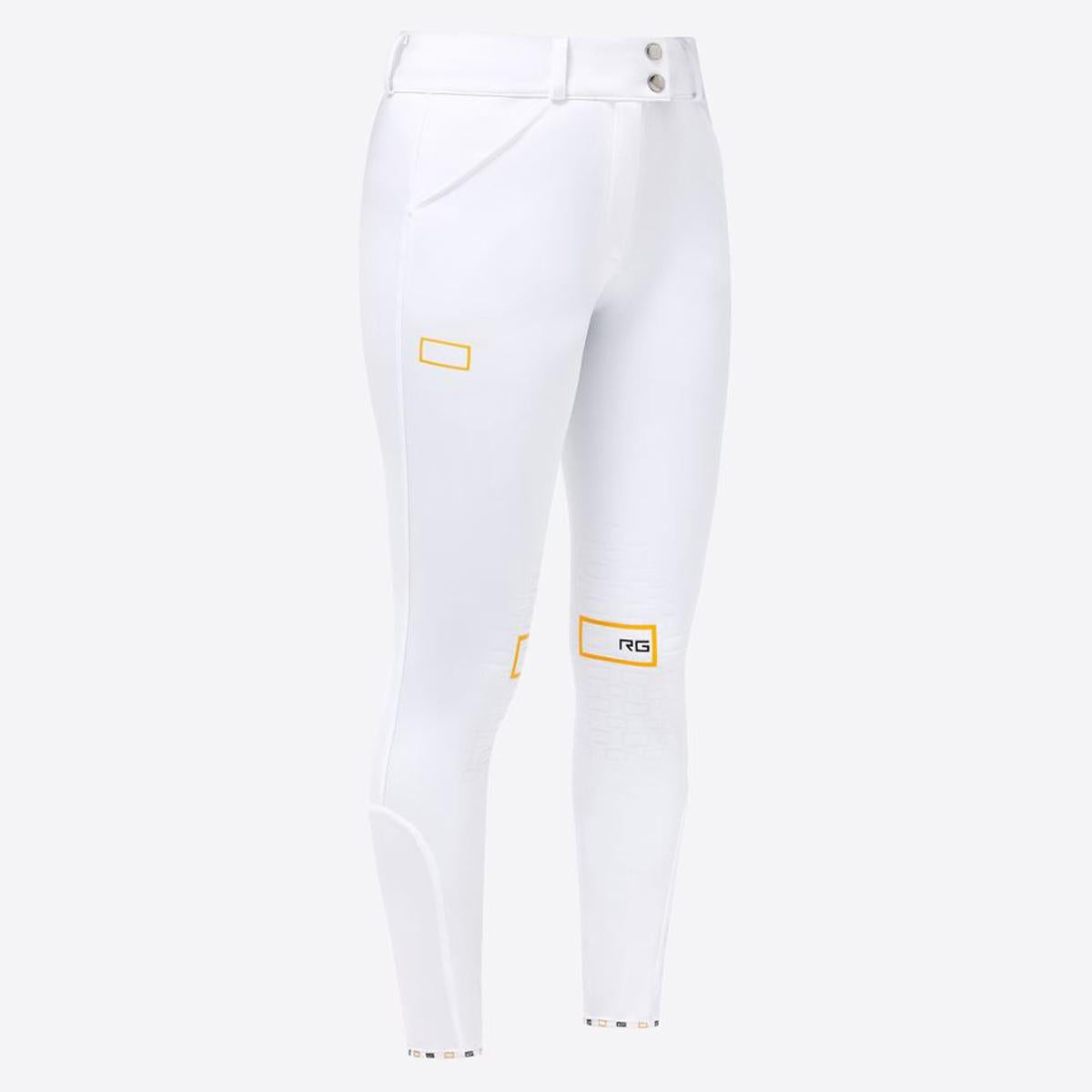 PANTALONI DA CONCORSO DONNA  VITA ALTA CON GRIP AL GINOCCHIO 31RG-BRW006JS004 0001 WHITE RG - CT