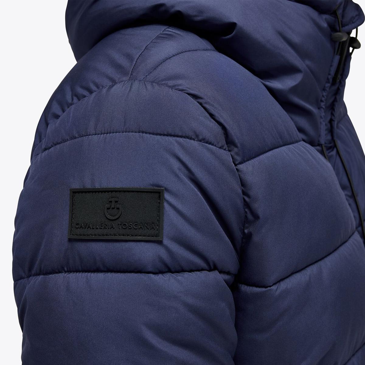 PIUMINO UOMO CON CAPPUCCIO IN NYLON CAVALLERIA TOSCANA 29CT-GIU267NY096 7901BLU NAVY CAVALLERIA TOSCANA 