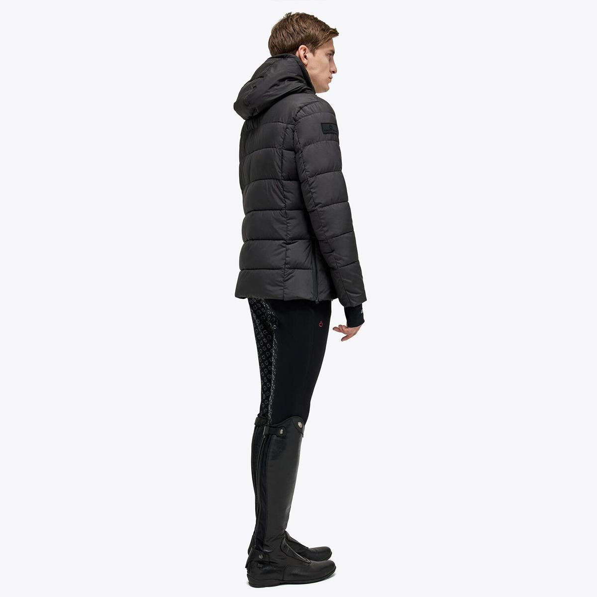 PIUMINO UOMO CON CAPPUCCIO IN NYLON CAVALLERIA TOSCANA 29CT-GIU267NY096 9999BLACK CAVALLERIA TOSCANA 