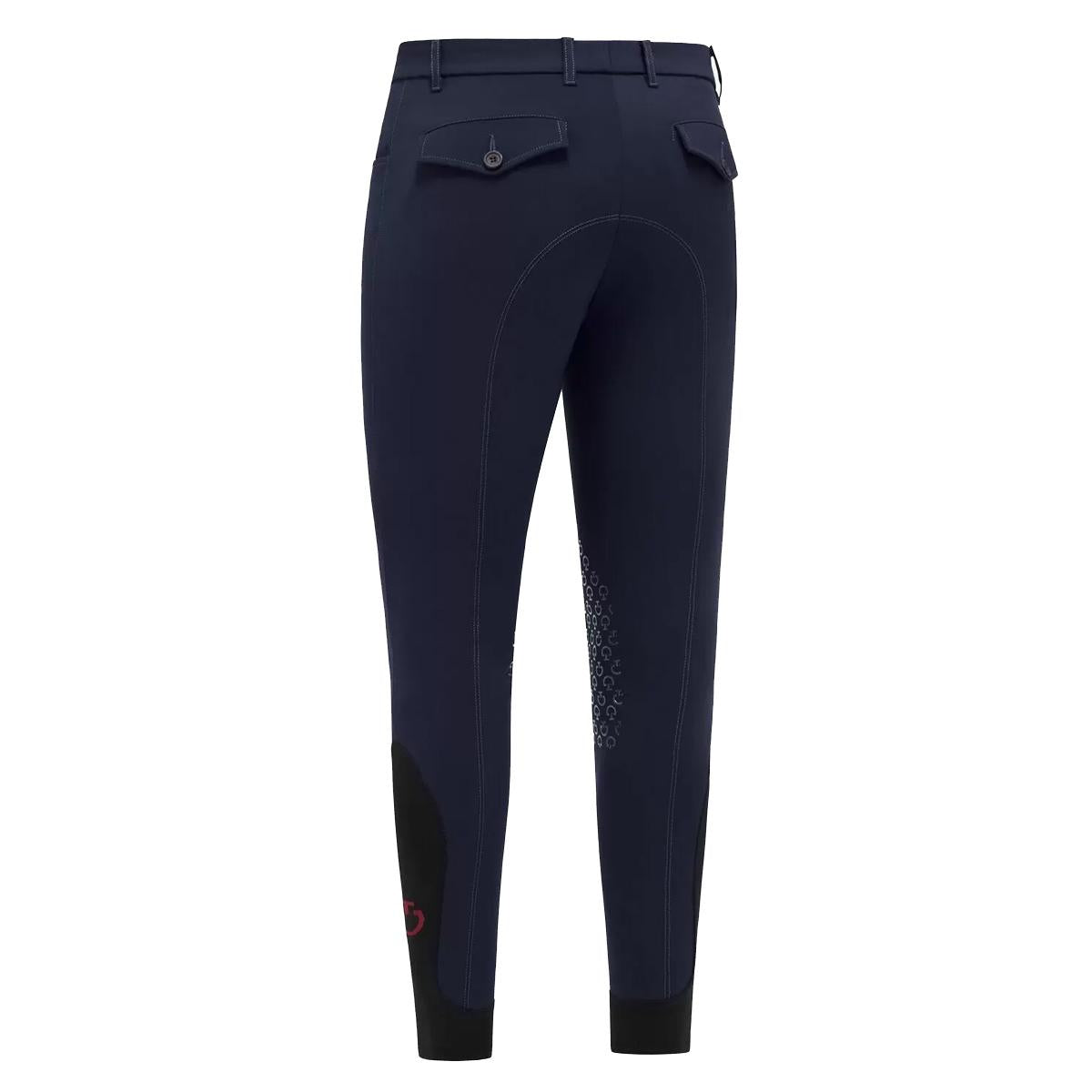 PANTALONE DA EQUITAZIONE UOMO CON GRIP AL GINOCCHIO 30CT-PAUN22JE010 7001NAVY CAVALLERIA TOSCANA 