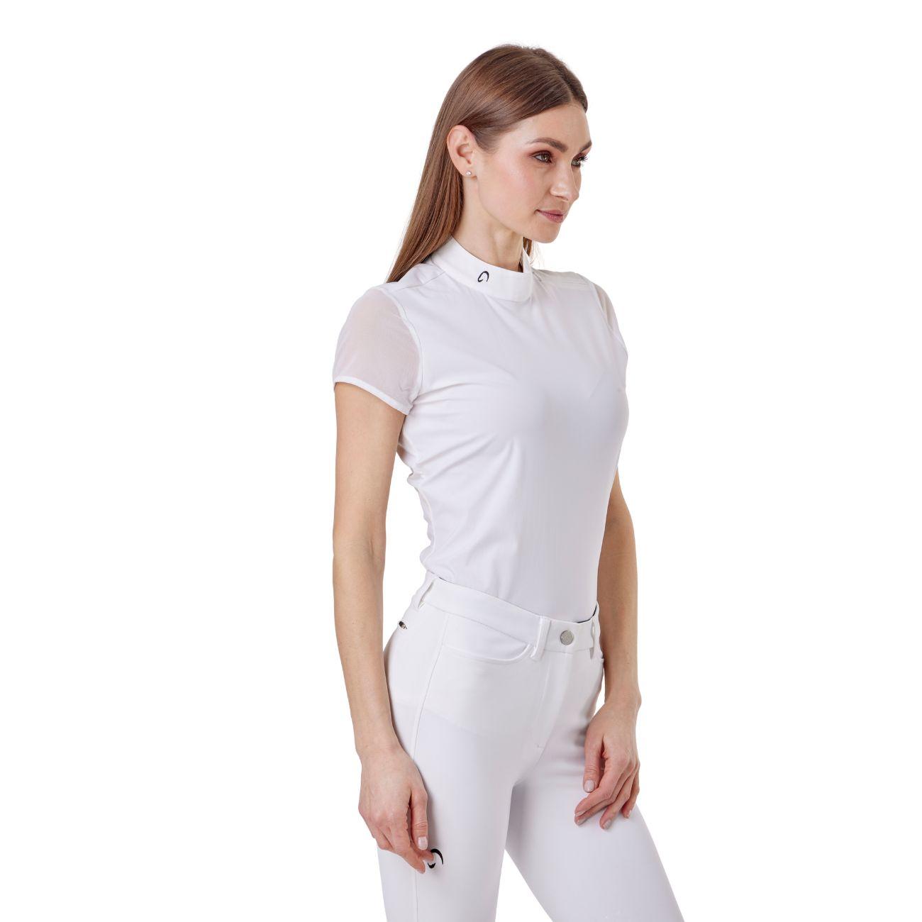 Polo Da Concorso Donna Manica Corta Mascheroni MASDPMC01 WHITE MASCHERONI SELLERIA 