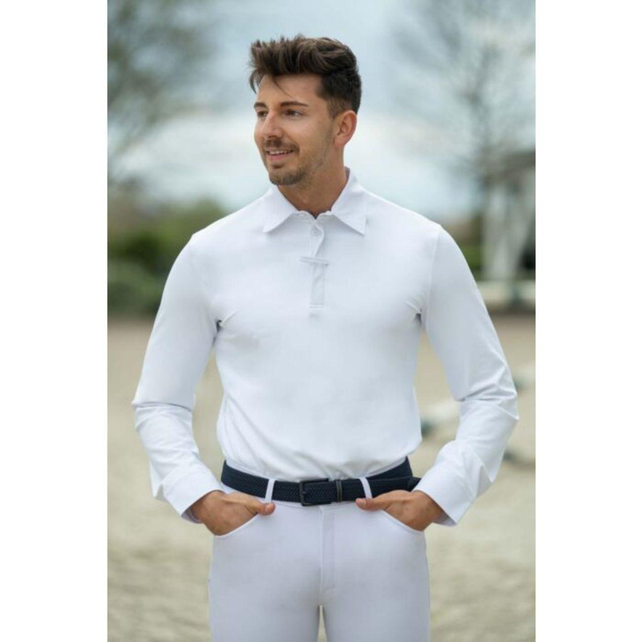 Polo Da Concorso Da Uomo Davie HKM 14855 1200WHITE HKM SPORT EQUIPMENT 