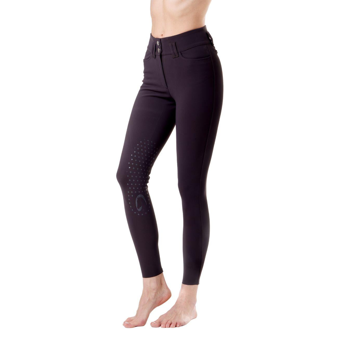 Pantalone da Equitazione Da Donna Half Grip Berlino Mascheroni Marrone 09MA-03BERLINO 393MARRONE MASCHERONI SELLERIA 