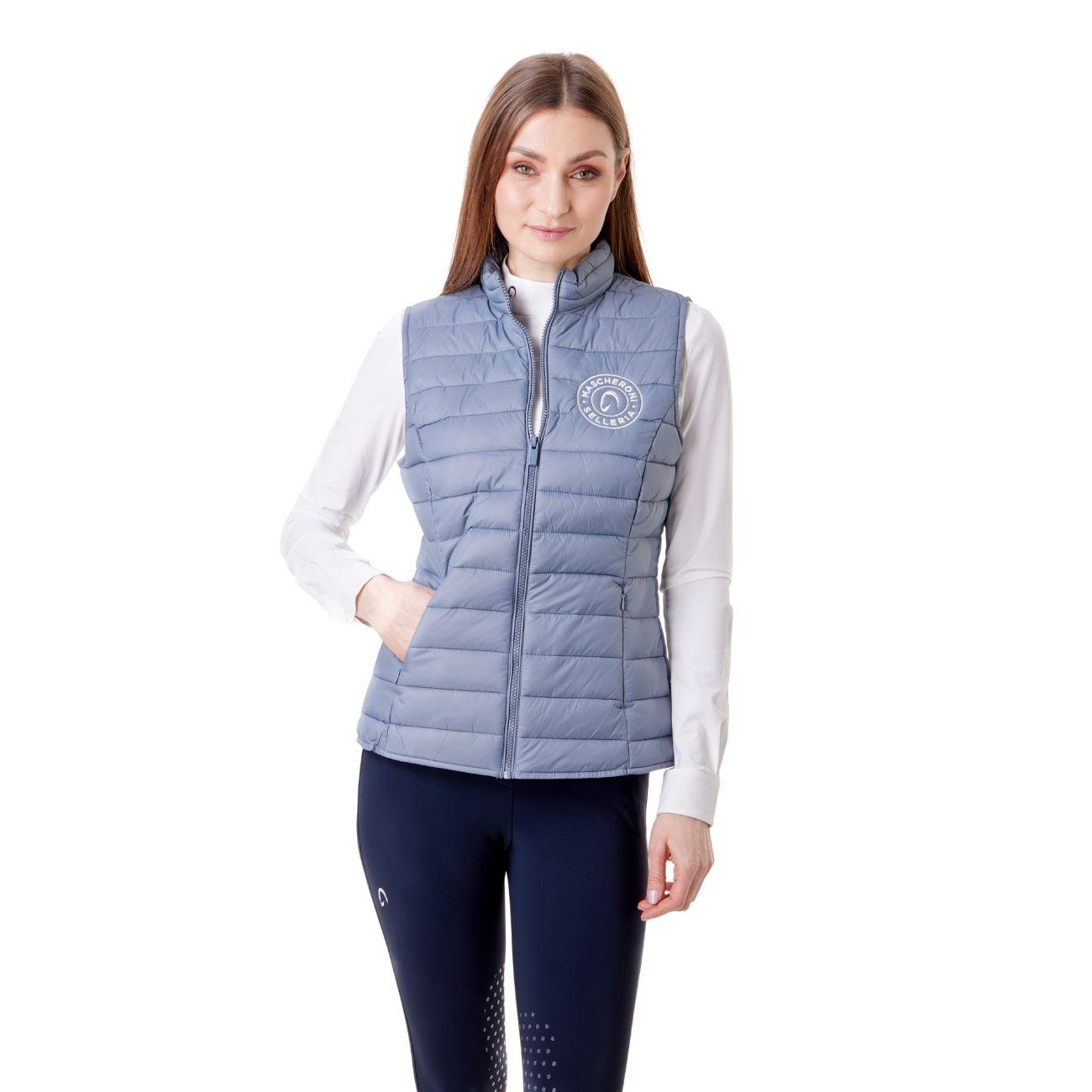 Gilet Imbottito Da Donna Mascheroni Azzurro 02 AZZURRO MASCHERONI SELLERIA 