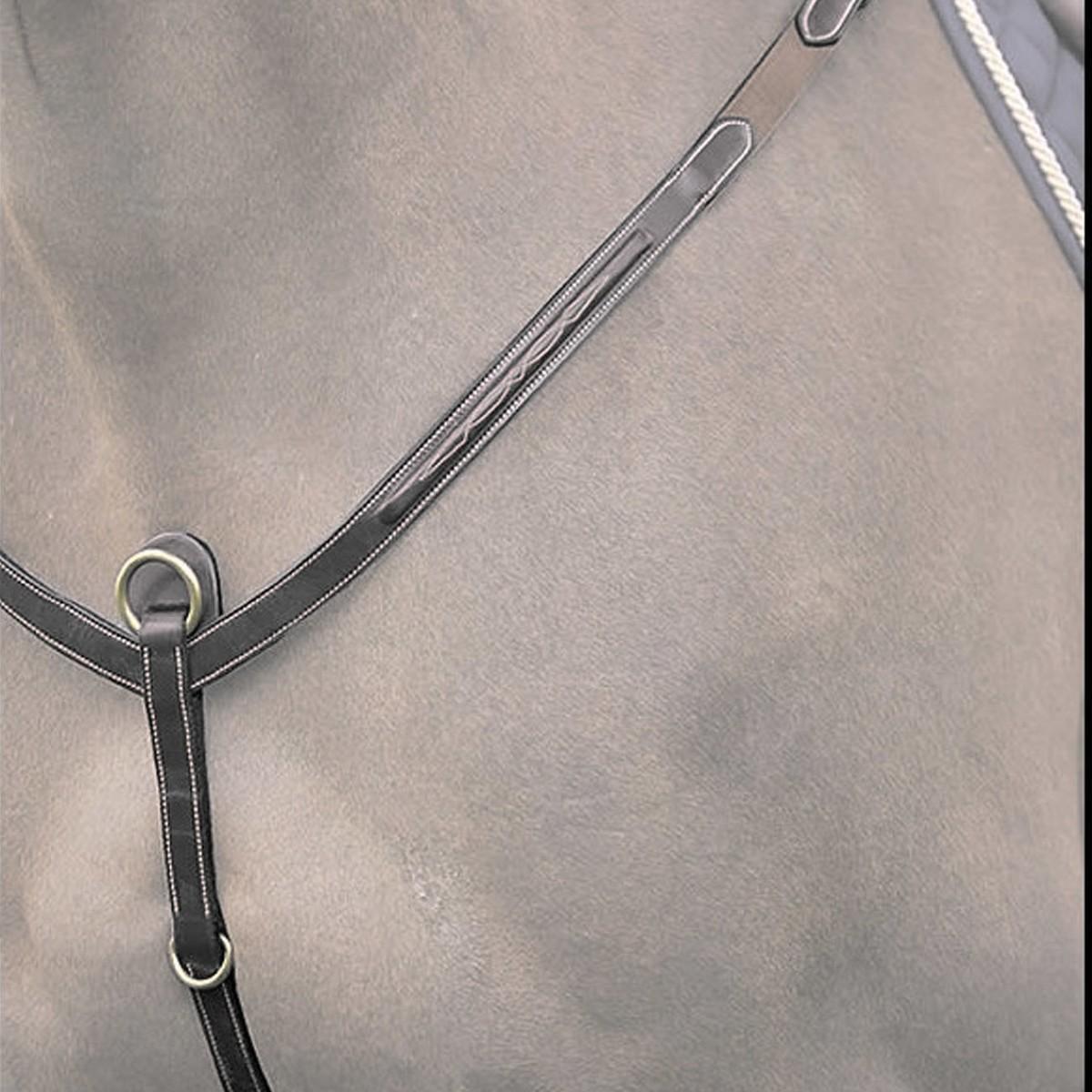 DY'ON COLLIER DE CHASSE IN CUOIO DYON Nero PETTORALI 09DY-B434 NERO DY'ON 