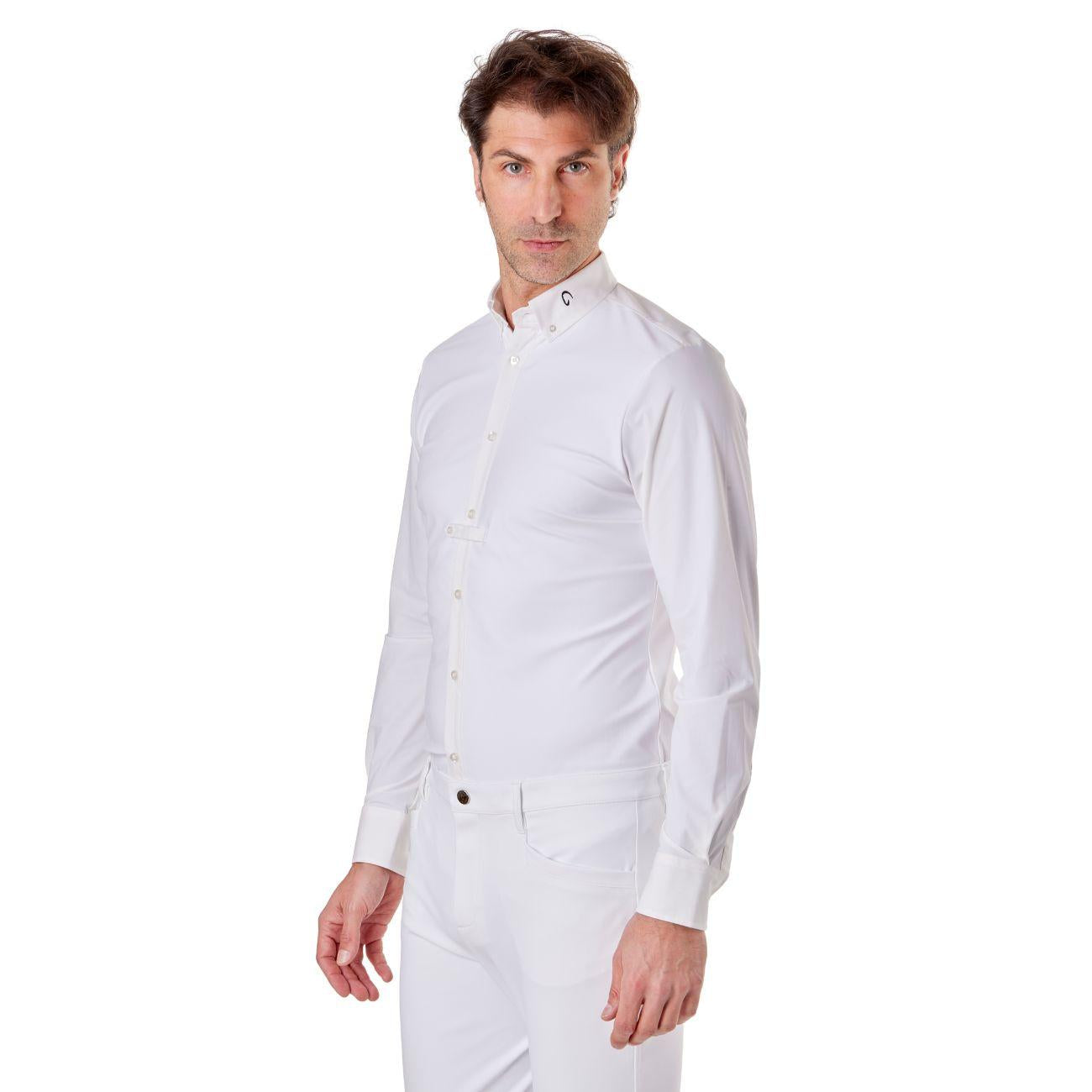 Camicia Da Concorso Da Uomo A Manica Lunga Mascheroni MASUCML02 WHITE MASCHERONI SELLERIA 