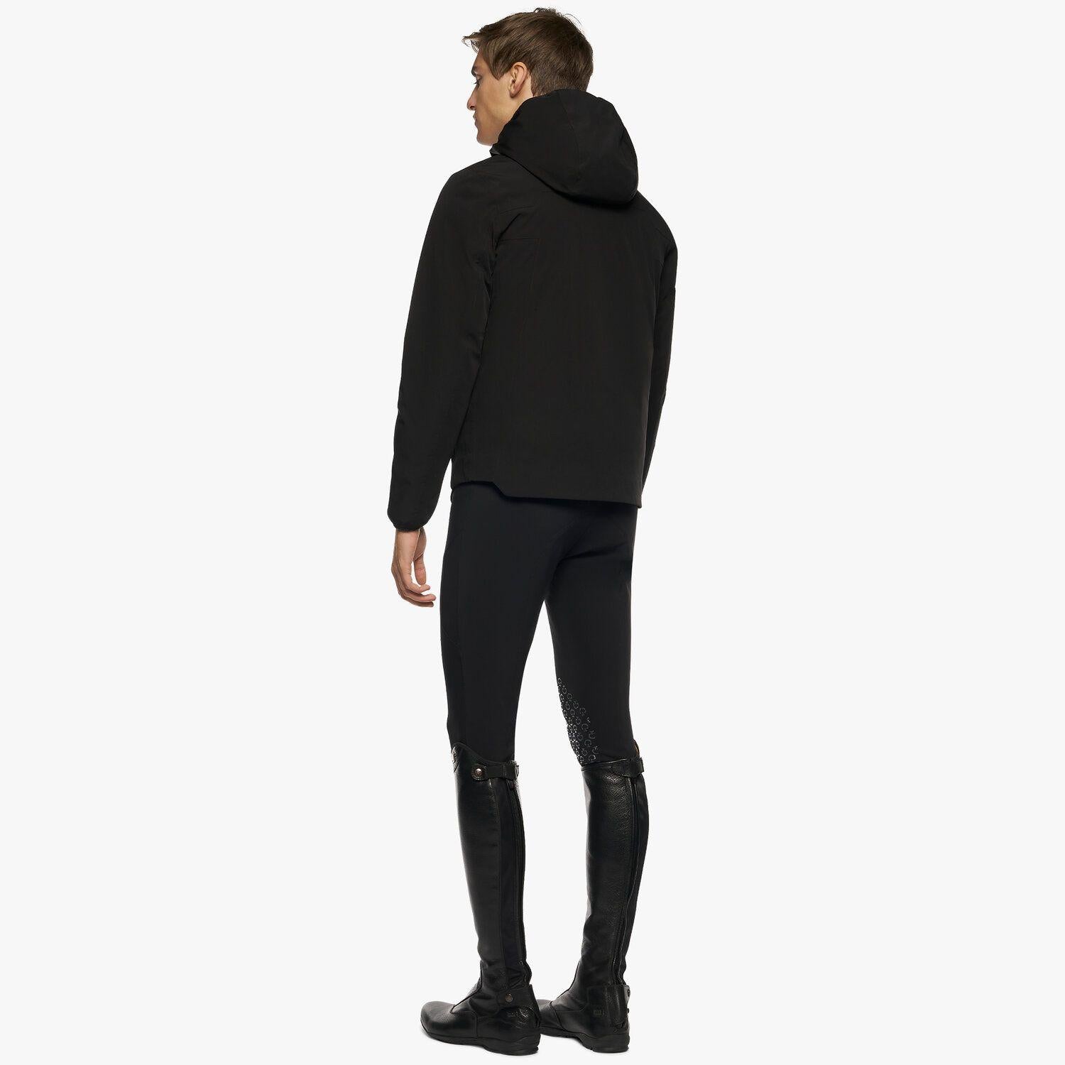SOFTSHELL UO MO CON CAPPUCCIO FULL ZIP CAVALLERIA TOSCANA 29CT-GIU269NY095 9999BLACK CAVALLERIA TOSCANA 