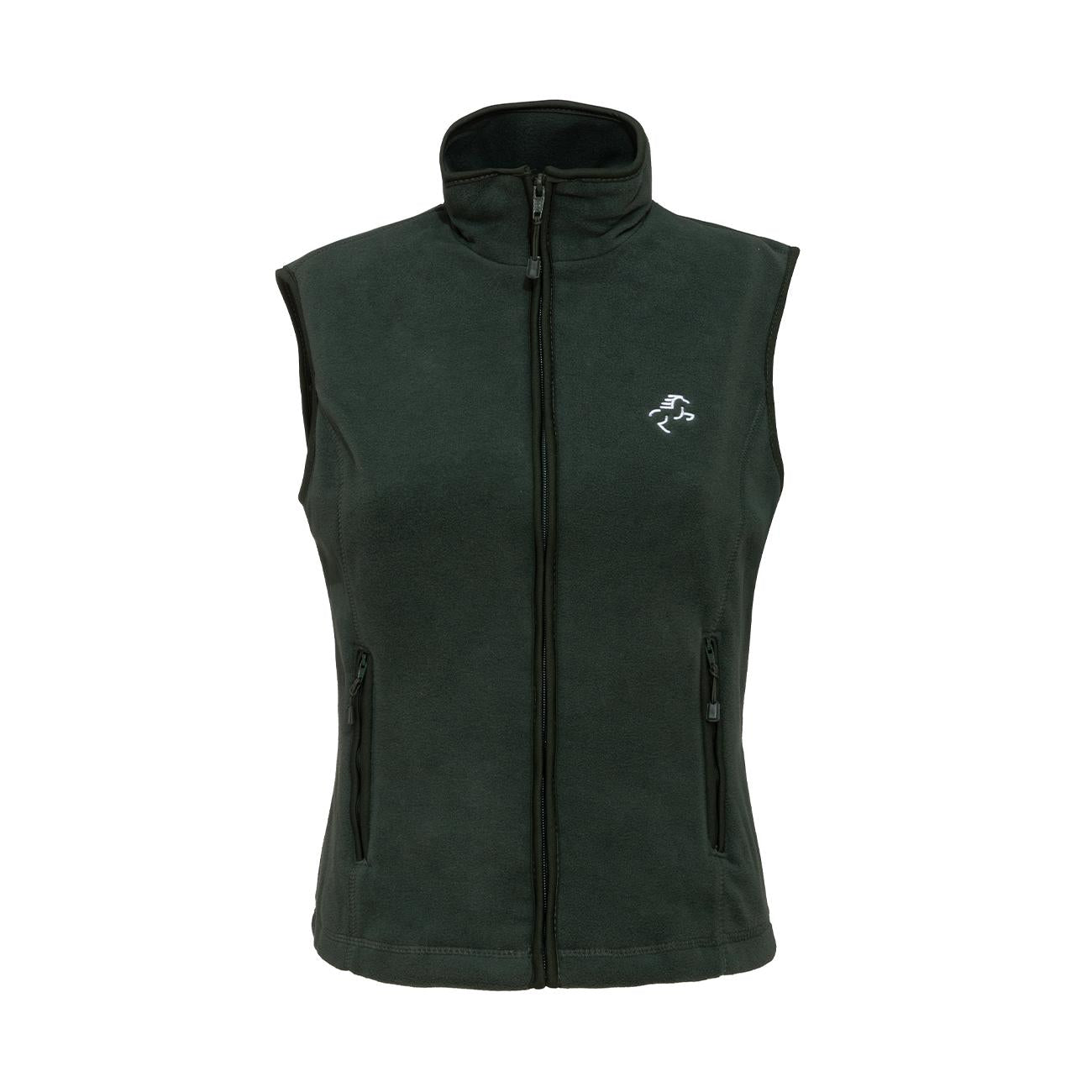 GILET IN MICROPILE DONNA FULL ZIP 09EH-906 FOREST GREEN EQUINE HORSE