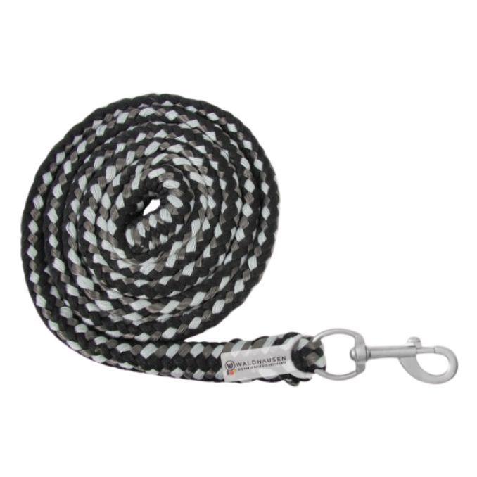 Waldhausen LEAD ROPE PLUS, SNAP HOOK Nero LUNGHINA 5006 10BLACK/GREY WALDHAUSEN 