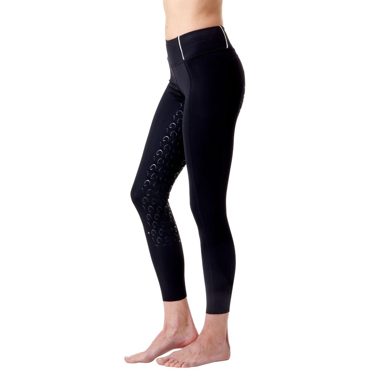 Leggings Da Donna Full Grip Arezzo Mascheroni Nero/Bianco 30MA-AREZZO BLACK/WHITE MASCHERONI SELLERIA 