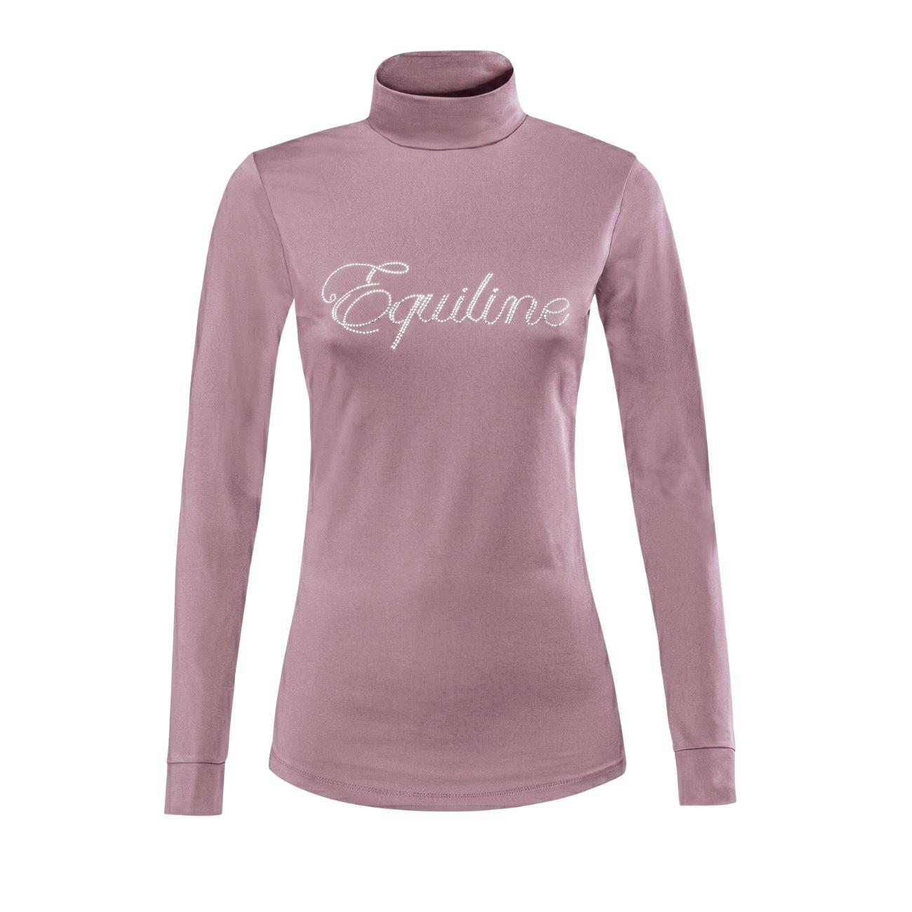 EQUILINE Maglia Donna Con Collo Alto Malva PM-EQ-H00813 072MALVA 