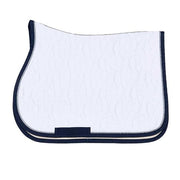 ANIMO white Bordo Blu saddle pad 19AM-FIORE+CARLOS 02white ANIMO