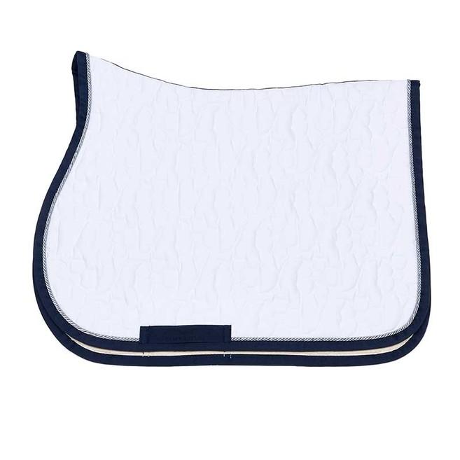 ANIMO white Bordo Blu saddle pad 19AM-FIORE+CARLOS 02white ANIMO