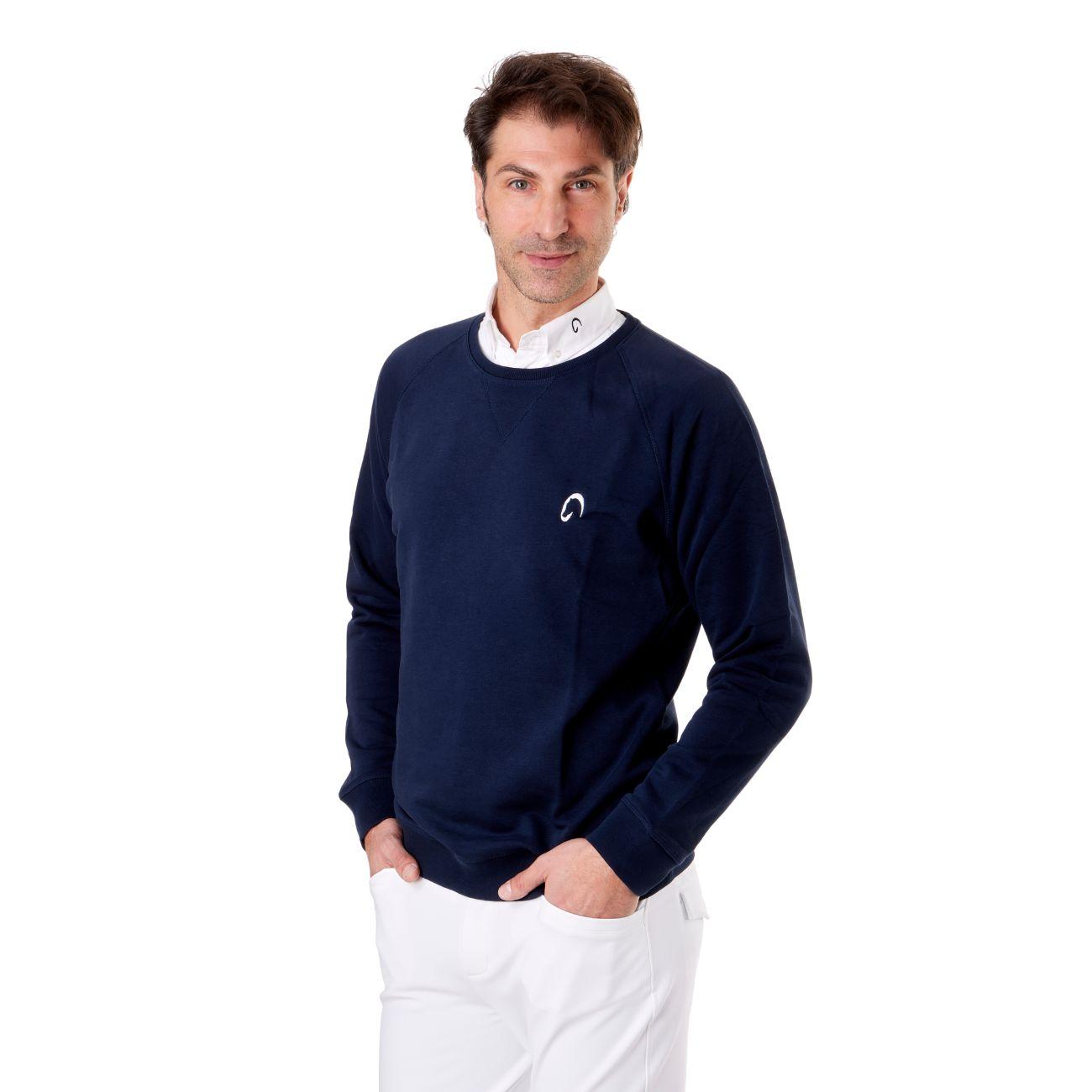 Felpa Da Uomo Girocollo Mascheroni Blu MASCHERONI-K480 NAVY MASCHERONI SELLERIA 