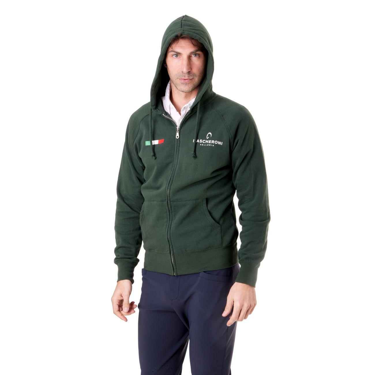 Felpa Da Uomo Claim Mascheroni 09MACLAIMU VERDE MASCHERONI SELLERIA 