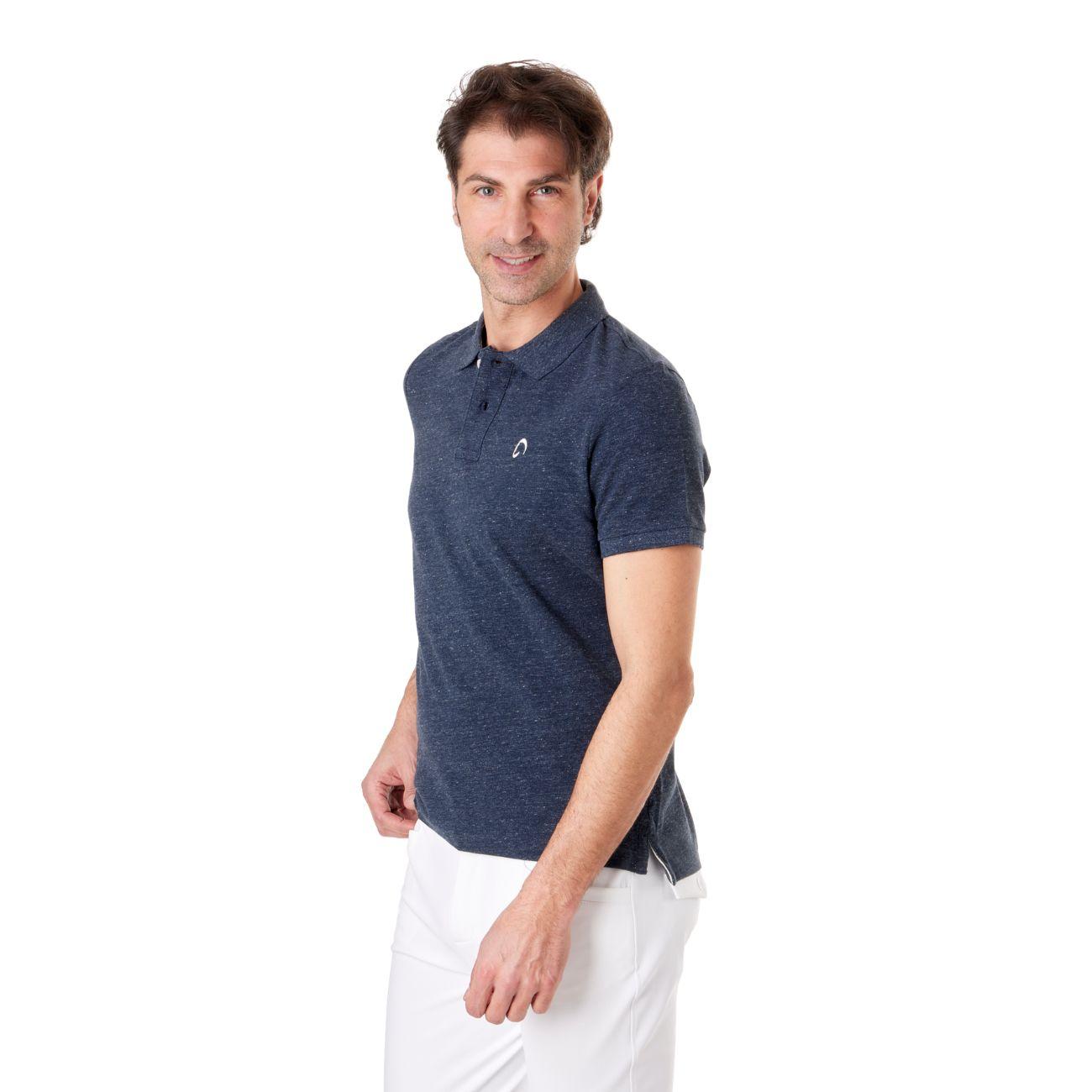 Polo Vintage Da Uomo Mascheroni Blu MASCHERONI-KV2206 NIGHTBLUEHEATHER MASCHERONI SELLERIA 