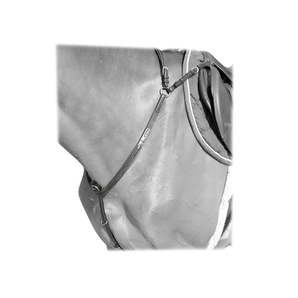 DY'ON COLLIER DE CHASSE CON PONTE IN CUOIO DYON Nero PETTORALI 09DY-BRU434 NERO DY'ON 