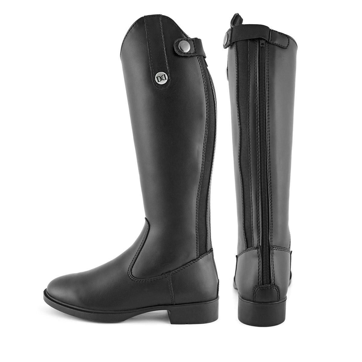 Derby Stivali Da Equitazione In Pelle Sintetica Nero stivali da equitazione in pelle sintetica 09AMA-AB00125JW NERO DERBY