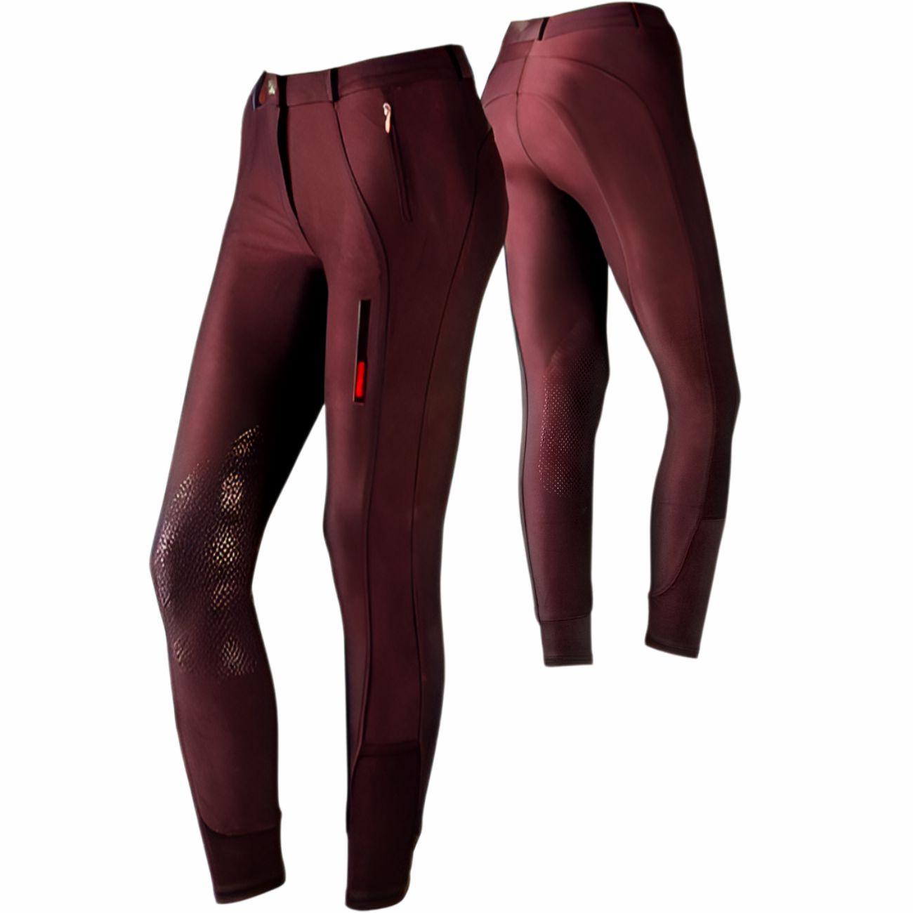 PANTALONE DA EQUITAZIONE CON GRIP MOD.BUCANEVE 09TA-0209411 BURGUNDY TATTINI