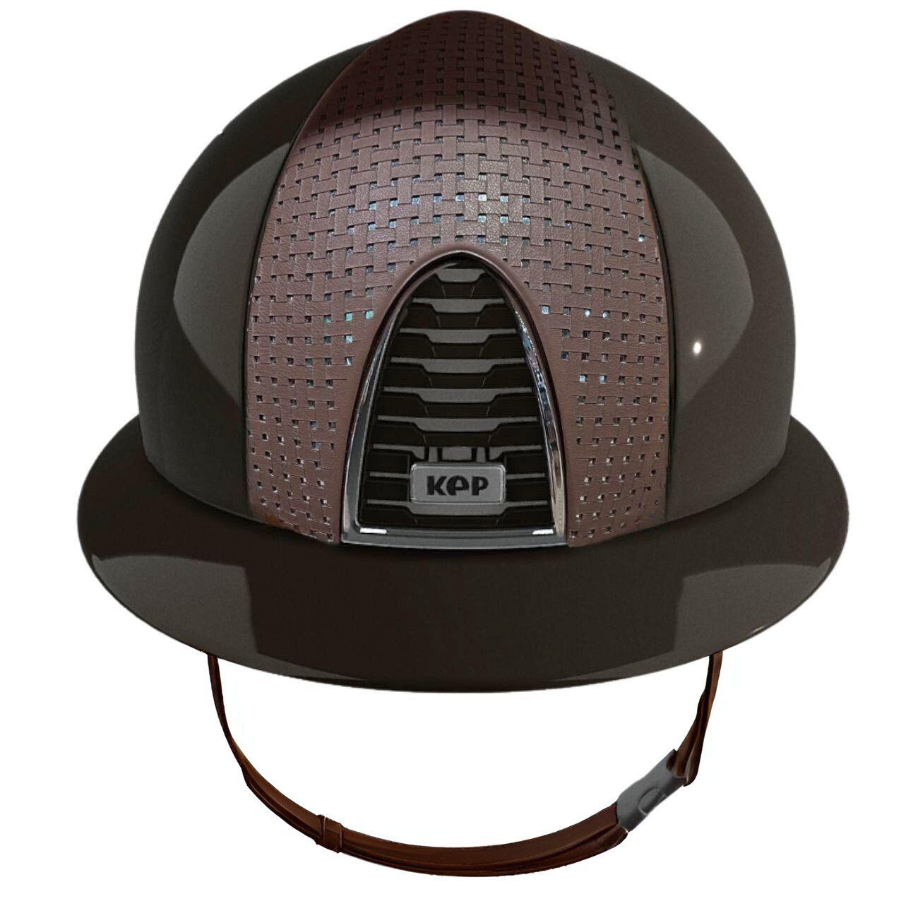 Cap Kep Italia Cromo 2.0 Con Fronte A Specchio Con Tessuto Incrociato Marrone E Visiera Polo Marrone CRPL2.0095 MARRONE KEP ITALIA 