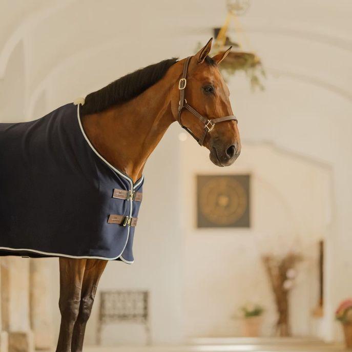 Coperta Da Box Fleece Rug Show Vegan Wool Kentucky Blu 52233 03NAVY KENTUCKY 