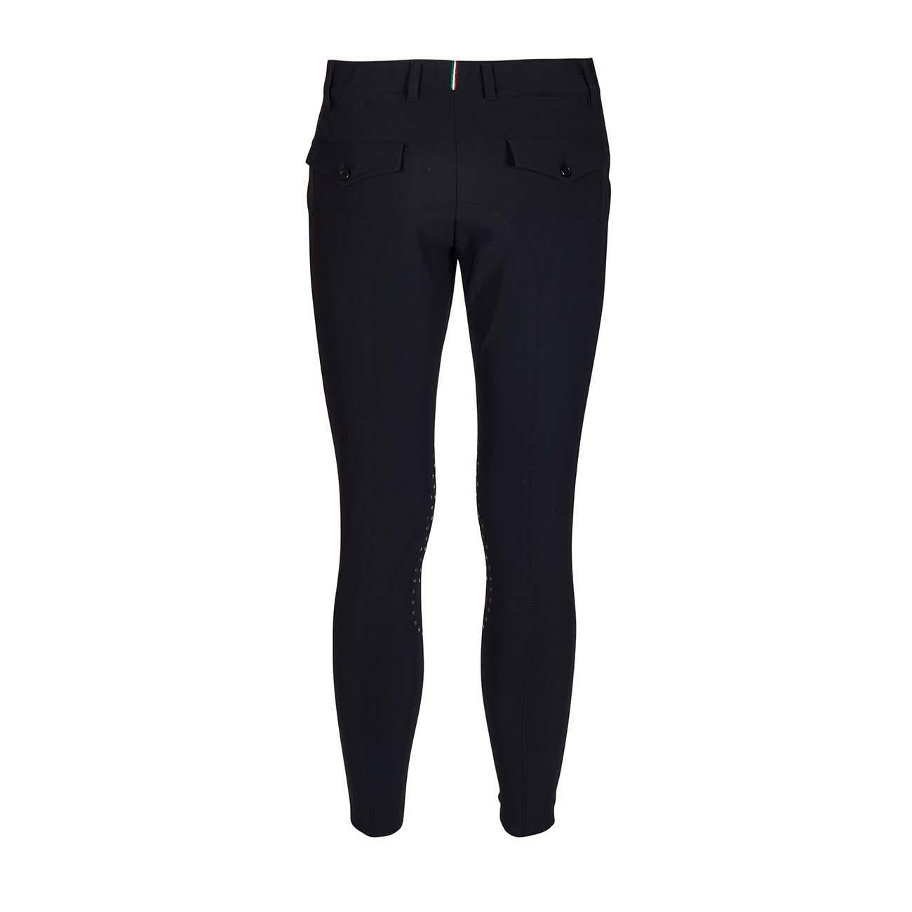 PANTALONE DA EQUITAZIONE UOMO CON GRIP 4 TASCHE 09MA-04ROMA 036NERO MASCHERONI SELLERIA 