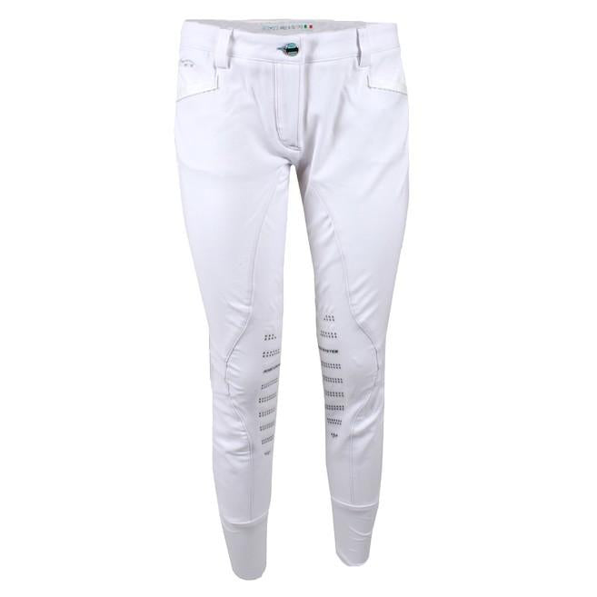 ANIMO Nisha Bianco Pantaloni Da Equitazione 12AMNISHA BIANCO ANIMO