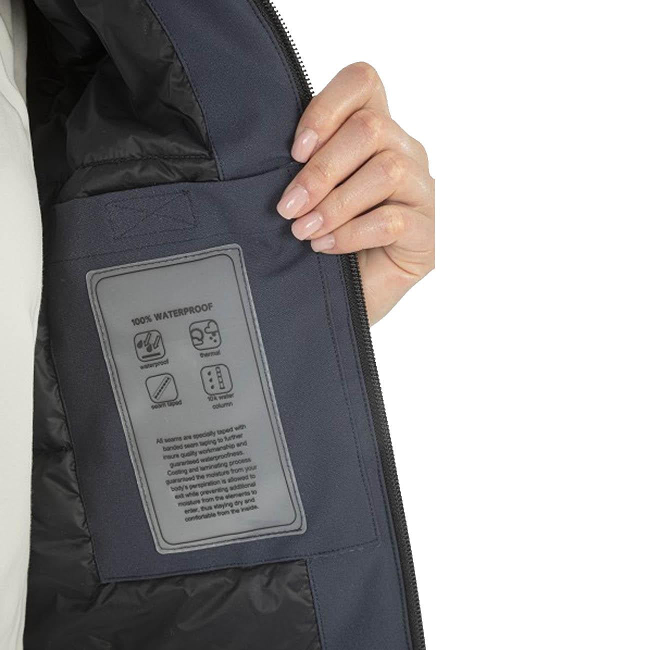 GIUBBOTTO DONNA IMBOTTITO FULL ZIP MOD.COREC 28EQ-Q10704 002NAVY EQUILINE 