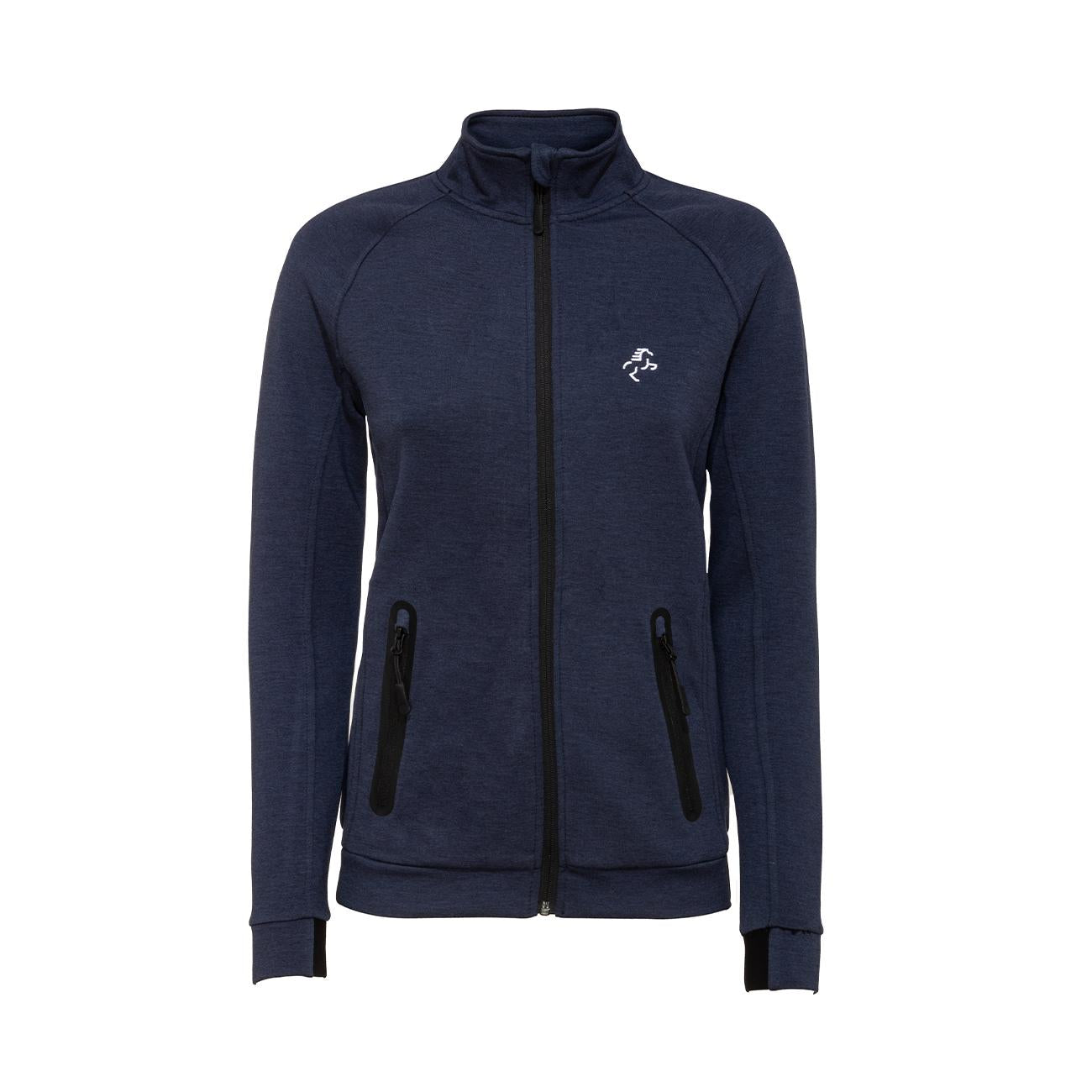 GIACCA DONNA COLLO ALTO 09EH-PA379 FRANCH BLUE NAVY HEATER EQUINE HORSE