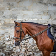 DY'ON LEATHER/NYLON DRAW REINS 5/8 D COLLECTION DY'ON Nero REDINI DY08B BLACK DY'ON 