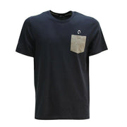 T-Shirt Da Uomo A Manica Corta Con Tasca Mascheroni MASCHERONI/HS375K BLUE NAVY MASCHERONI SELLERIA 