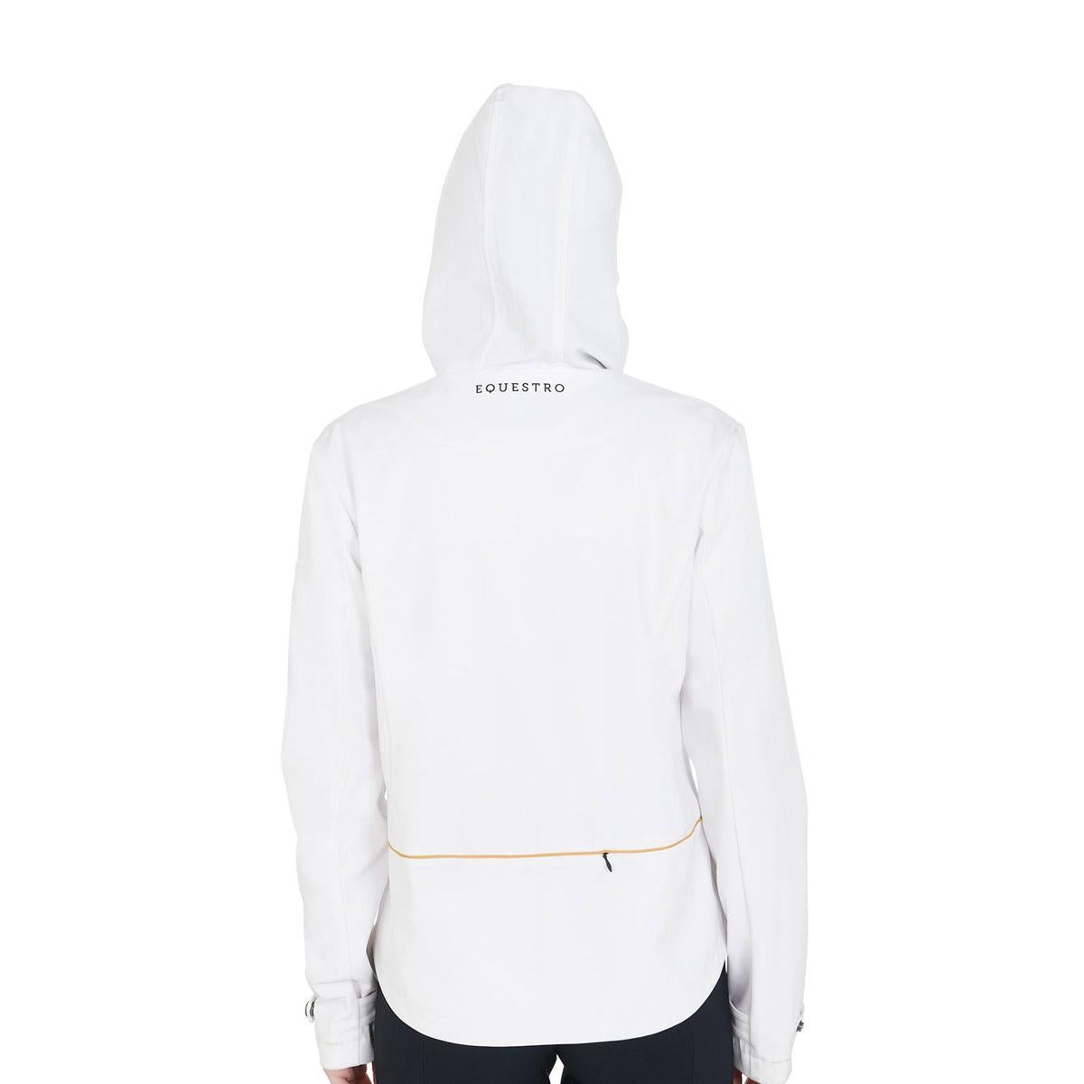 SOFTSHELL DONNA FULL ZIP CON CAPPUCCIO 09AMA-ETW00031 WHITE EQUESTRO 