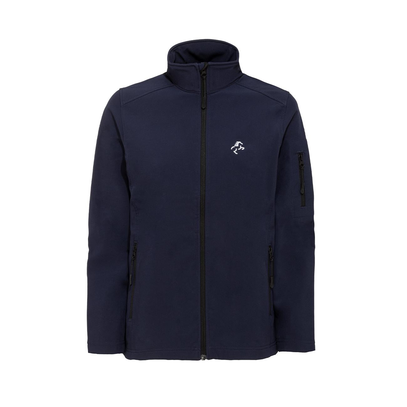 SOFTSHELL Junior FULL ZIP 09EH-K402 BLUE NAVY EQUINE HORSE