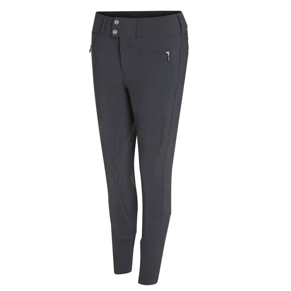Pantaloni Da Equitazione Da Donna Clara Samshield Grigio Scuro 29SS-CLARA DARK SHADOW TONE ON TONE SAMSHIELD 
