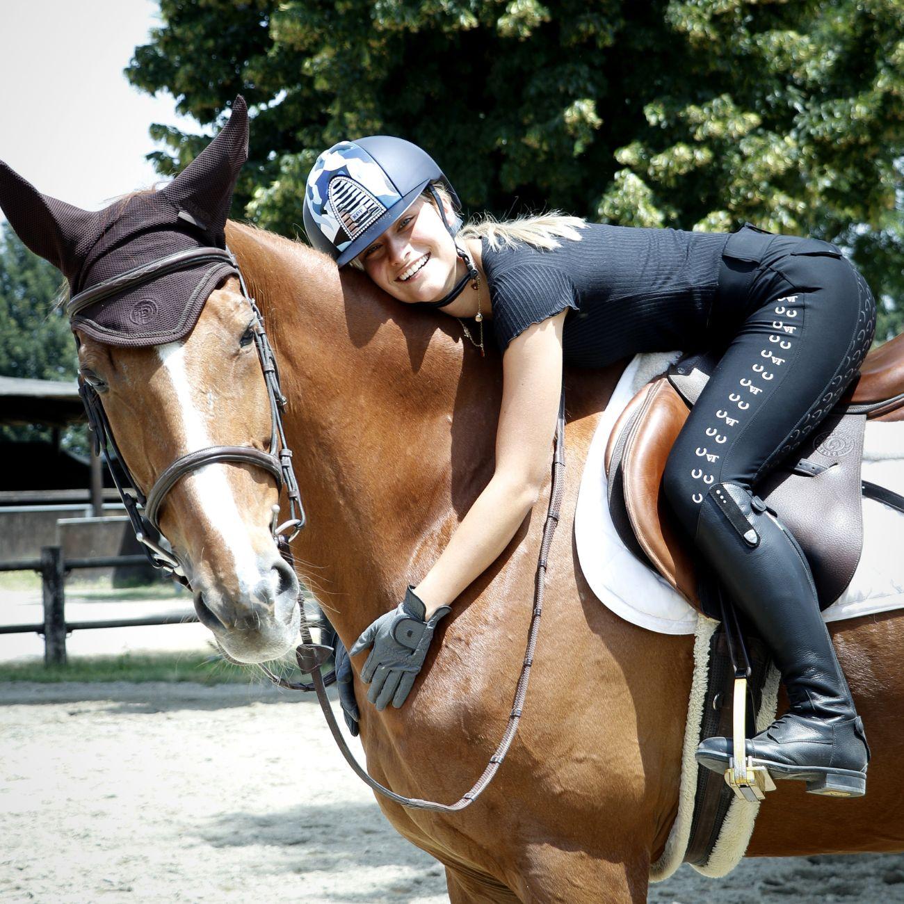 Pantalone Da Equitazione Da Donna Mascheroni by Virginia Tschang Nero VTPANTS NERO MASCHERONI SELLERIA 