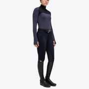 DOLCEVITA DONNA LANA TECNICA MEZZA ZIP CAVALLERIA TOSCANA 29CT-POD304PA063 7901BLU NAVY CAVALLERIA TOSCANA
