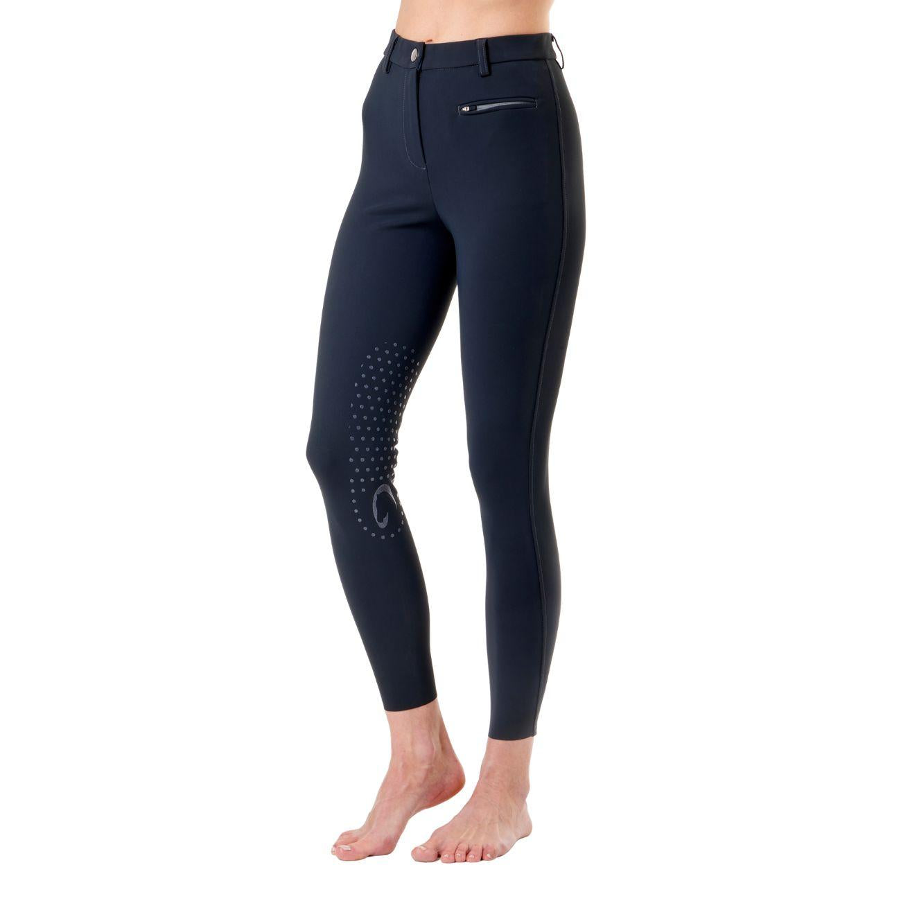 Pantalone Da Equitazione Da Donna Half Grip Parigi Mascheroni Blu 09MA-05PARIGI 342BLU MASCHERONI SELLERIA 