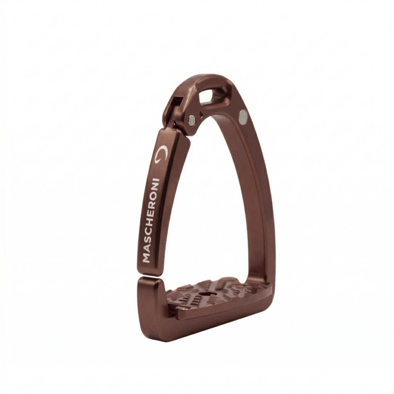 MASCHERONI SELLERIA Staffe Di Sicurezza Olympia Con Logo Mascheroni Marrone IRO BROWN 