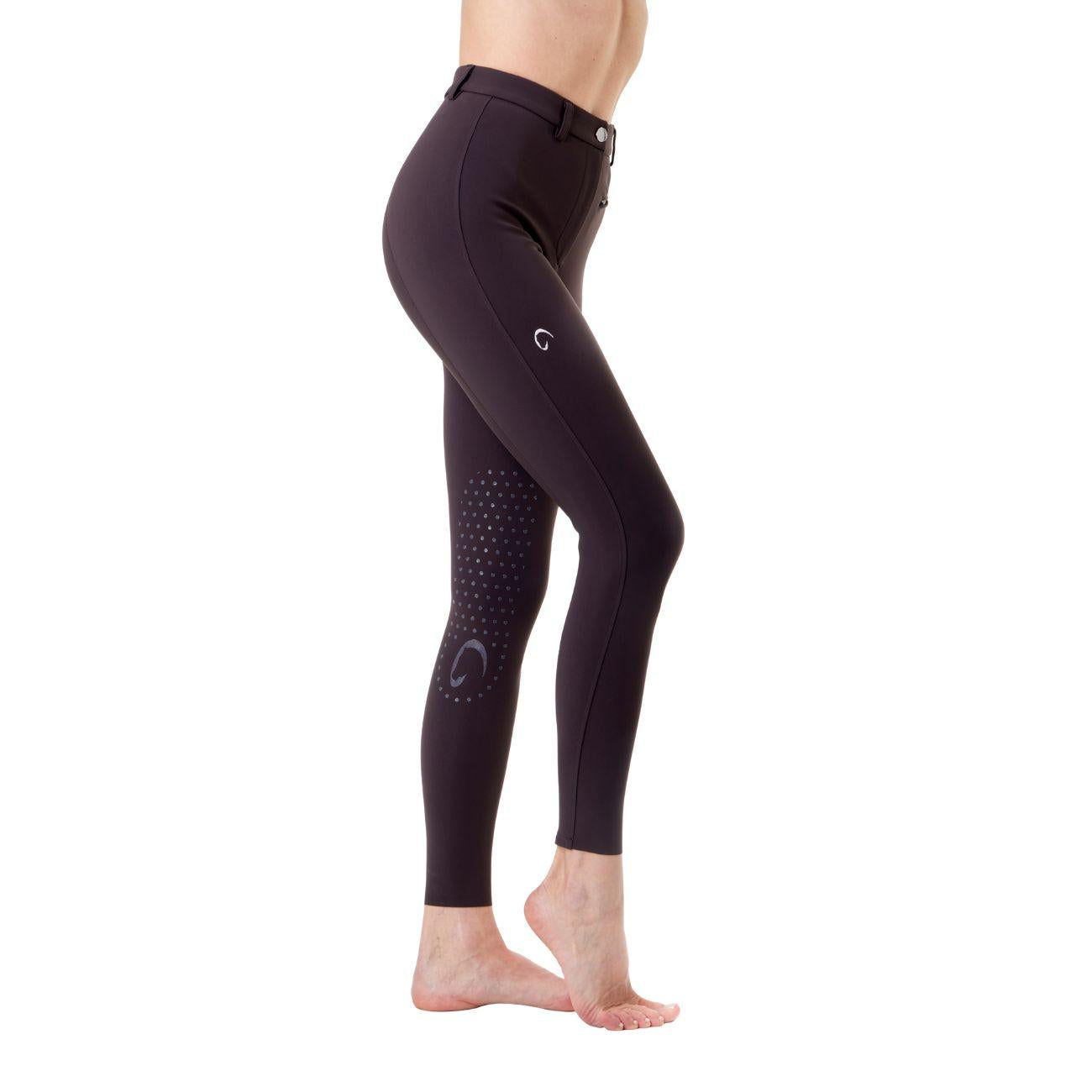 Pantalone Da Equitazione Da Donna Half Grip Parigi Mascheroni Marrone 09MA-05PARIGI 499MARRONE MASCHERONI SELLERIA 