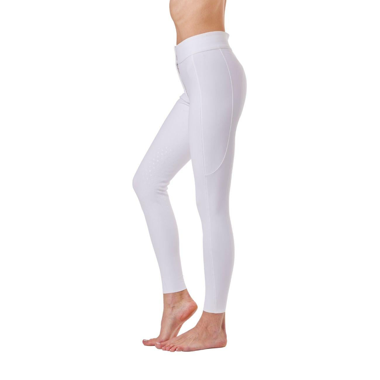 Pantalone Da Donna Half Grip Venezia Mascheroni Bianco 09MA-02VENEZIA 001BIANCO MASCHERONI SELLERIA 