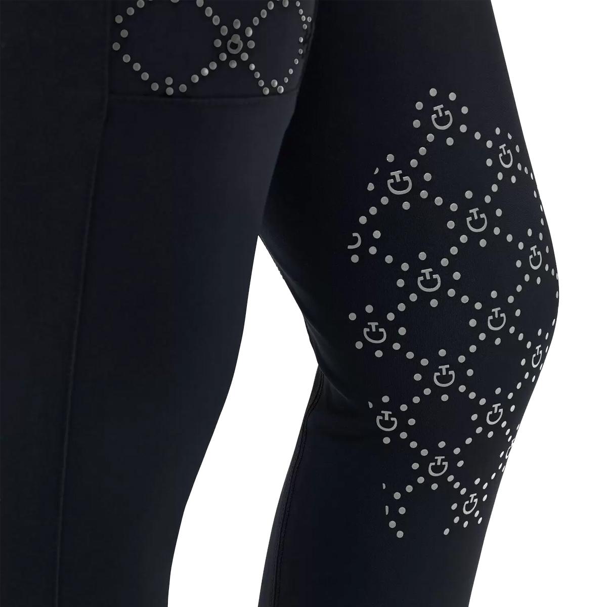 PANTALONE DA EQUITAZIONE DONNA CON GRIP AL GINOCCHIO 31CT-PAD206JE195 7001NAVY CAVALLERIA TOSCANA 
