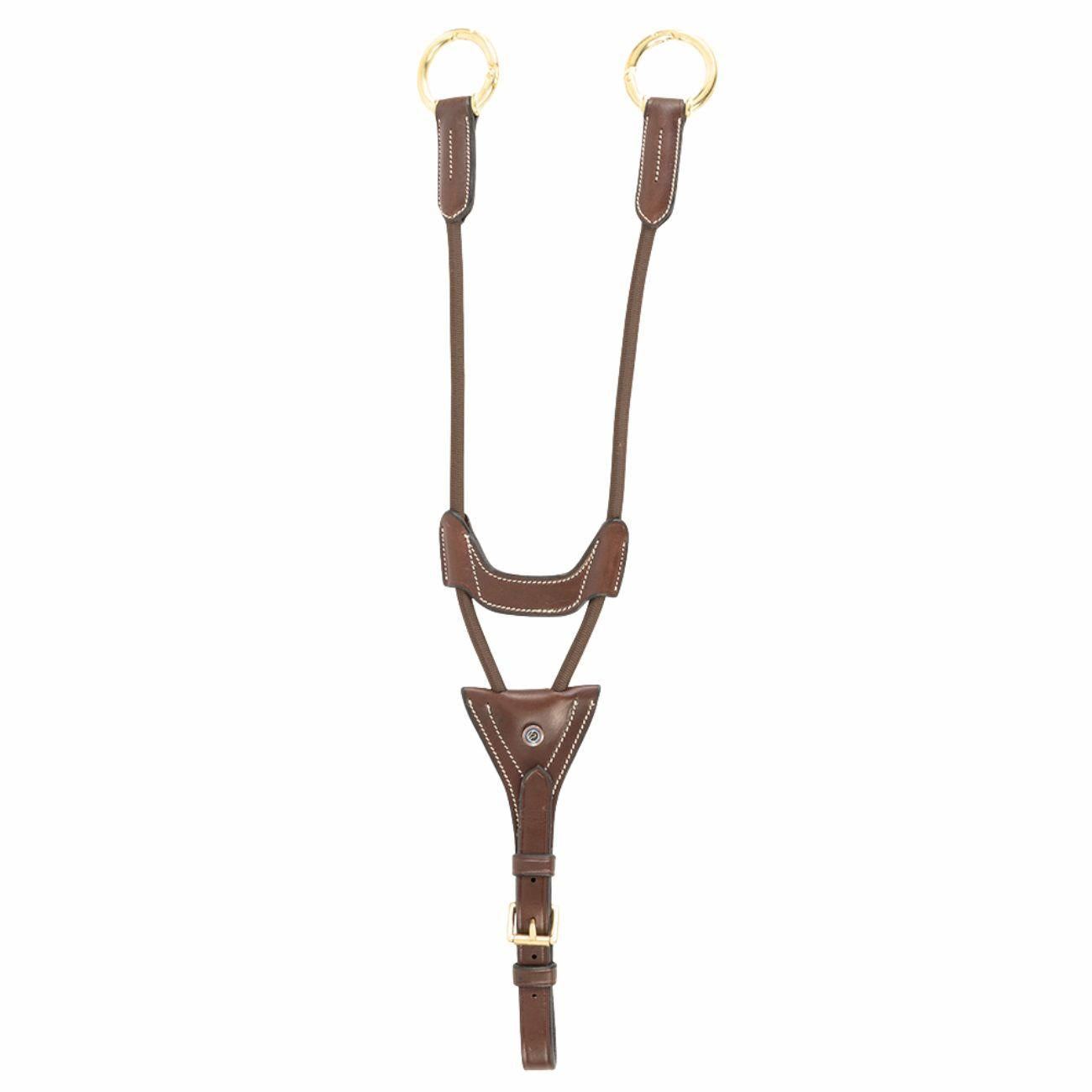 Forchetta Per Martingala Elastic Trust Equestrian Marrone/Oro E23901 BROWN/GOLD TRUST EQUESTRIAN 