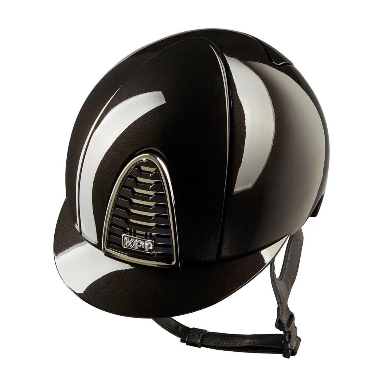 Cap Kep Italia Cromo 2.0. Shine Con Visiera Standard E Logo Con Cristalli Swarovski Nero CRS2.CSIL NERO KEP ITALIA 